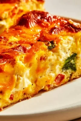 High-protein baked cottage cheese dish served with herbs and spices