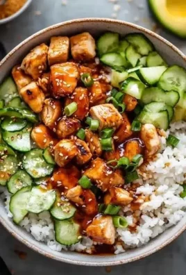 Hot Honey Chicken Bowl with vibrant vegetables and honey glaze