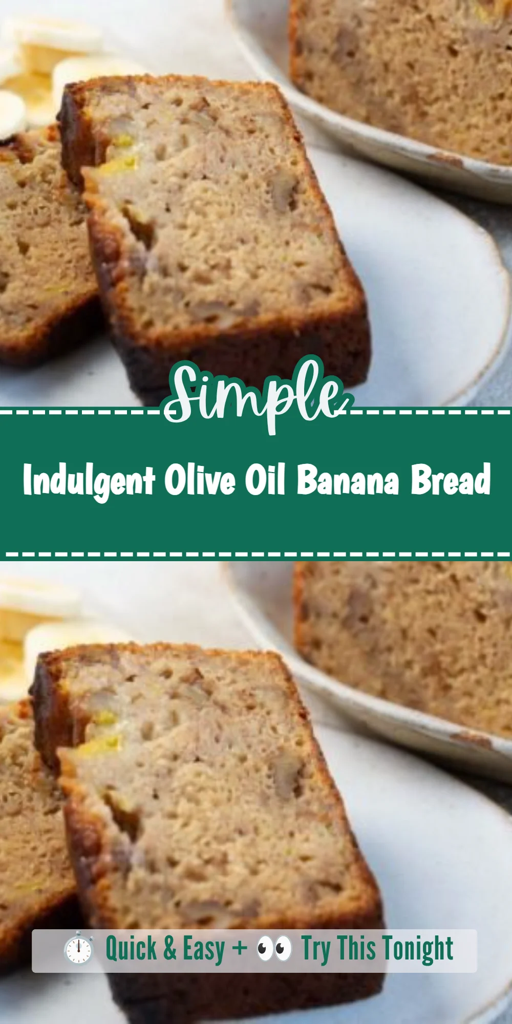 Indulgent Olive Oil Banana Bread