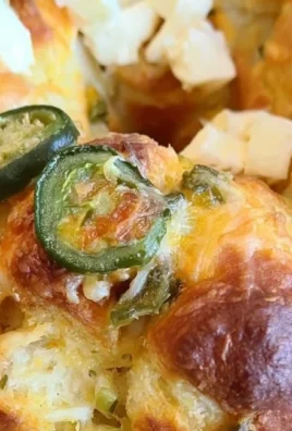 Jalapeno popper monkey bread baked and ready to serve
