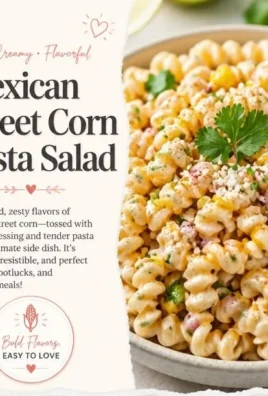 Delicious Mexican Street Corn Pasta Salad with fresh ingredients