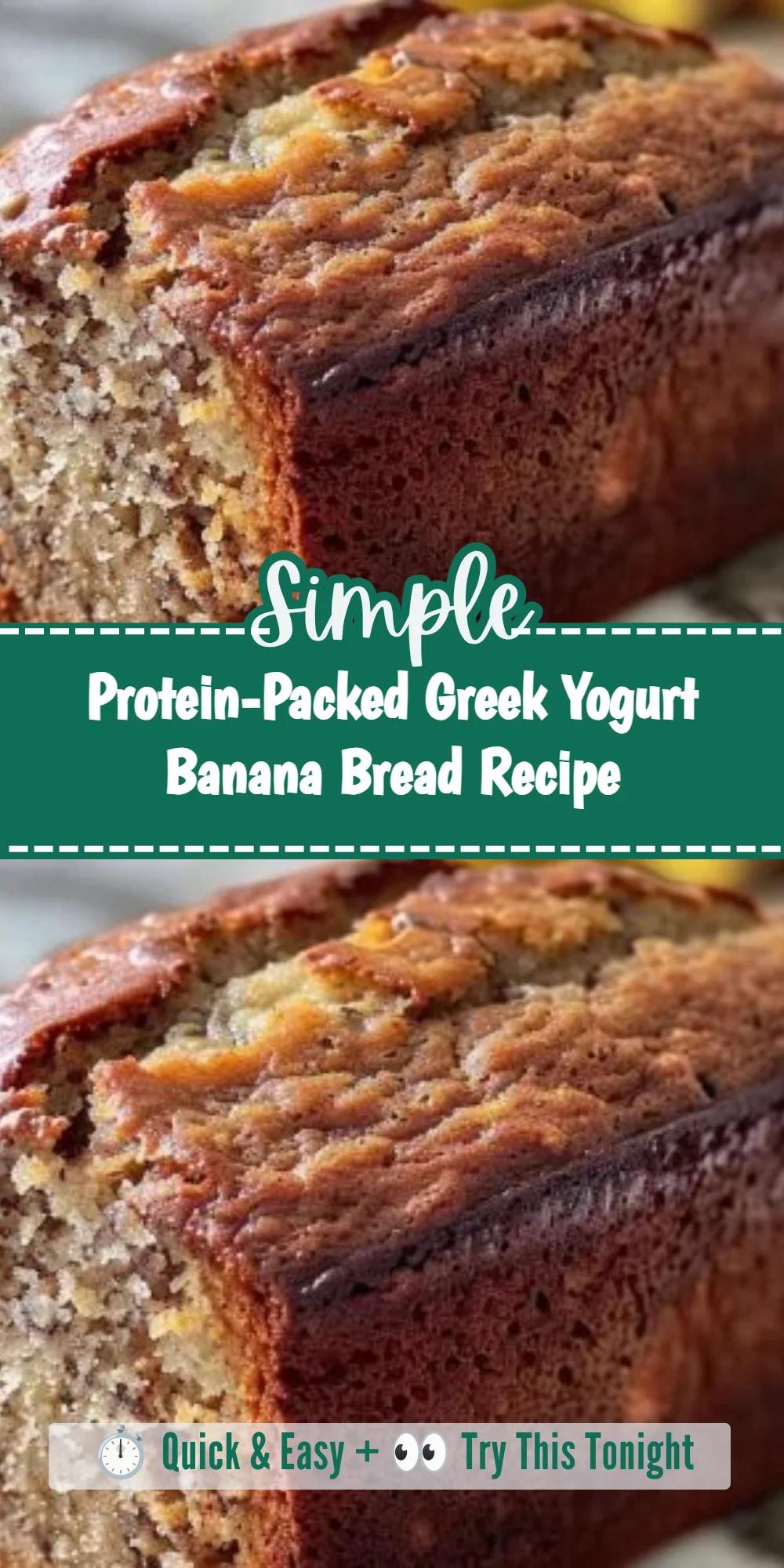 Protein-Packed Greek Yogurt Banana Bread Recipe