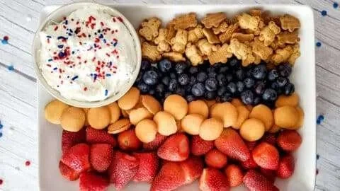 Red White and Blue Snack Board