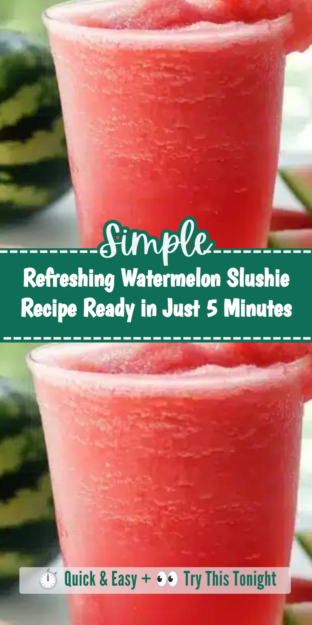 Refreshing Watermelon Slushie Recipe Ready in Just 5 Minutes