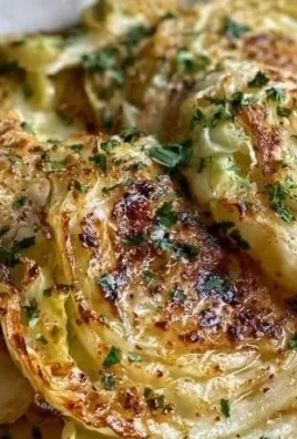 Savory garlic butter cabbage steaks ready to serve for a flavorful meal
