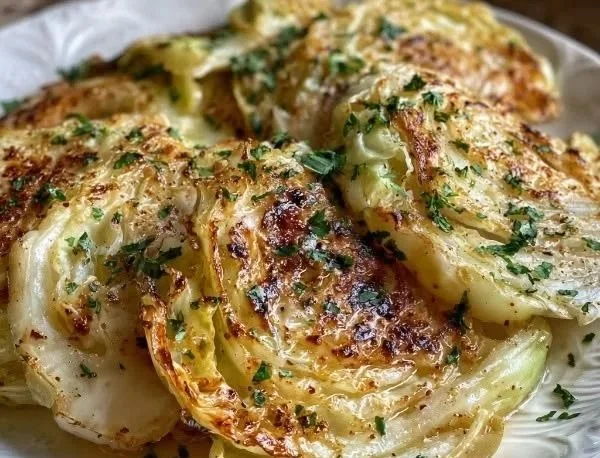 Savory Garlic Butter Cabbage Steaks