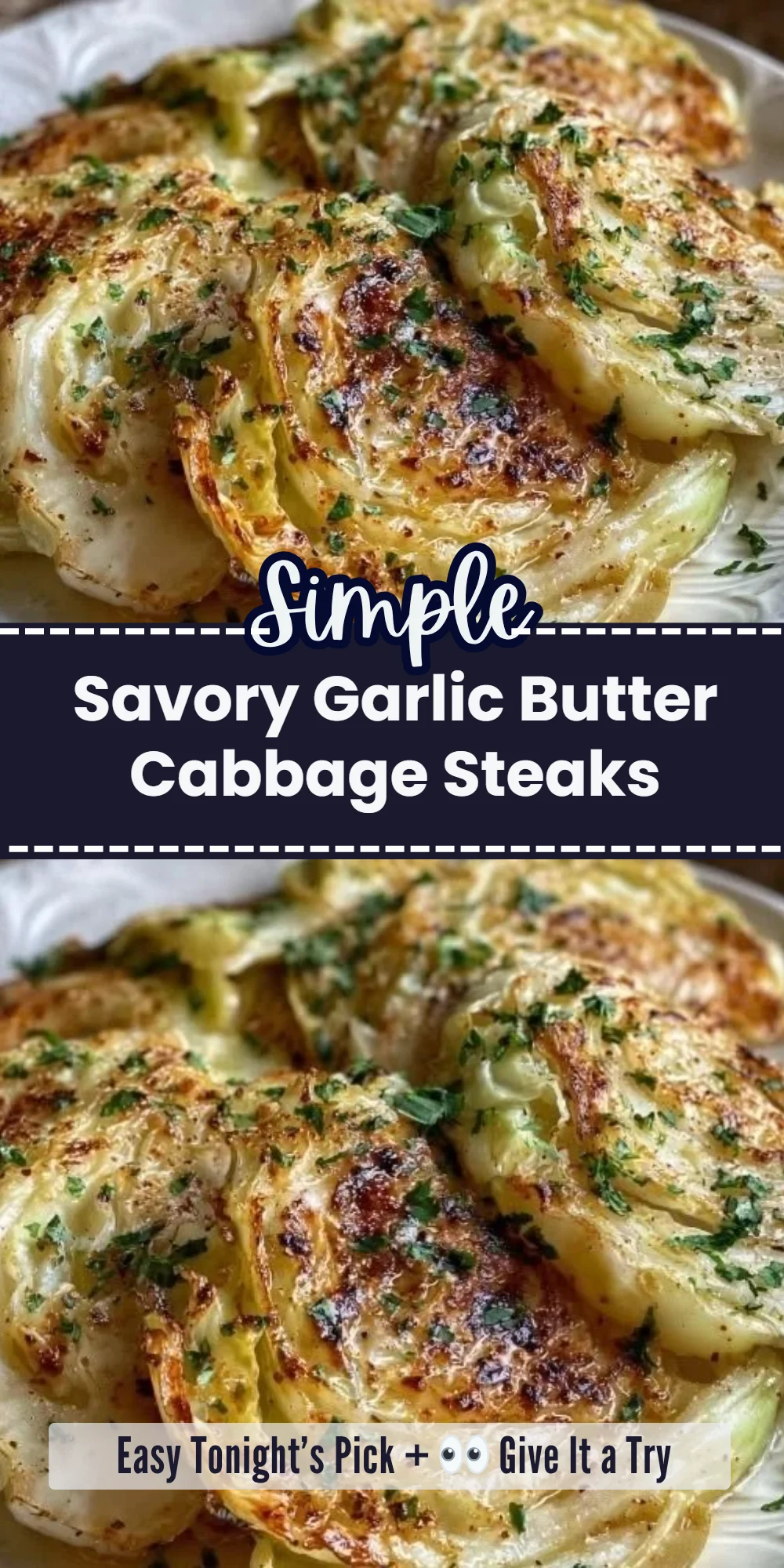 Savory Garlic Butter Cabbage Steaks
