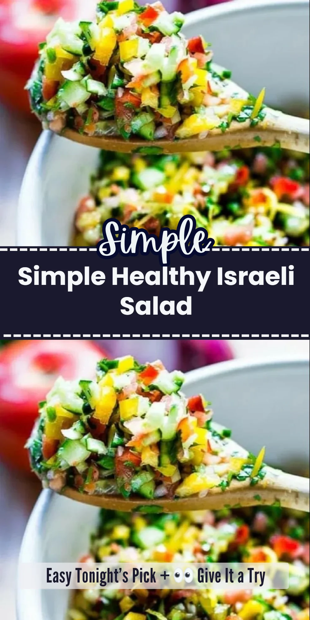 Simple Healthy Israeli Salad