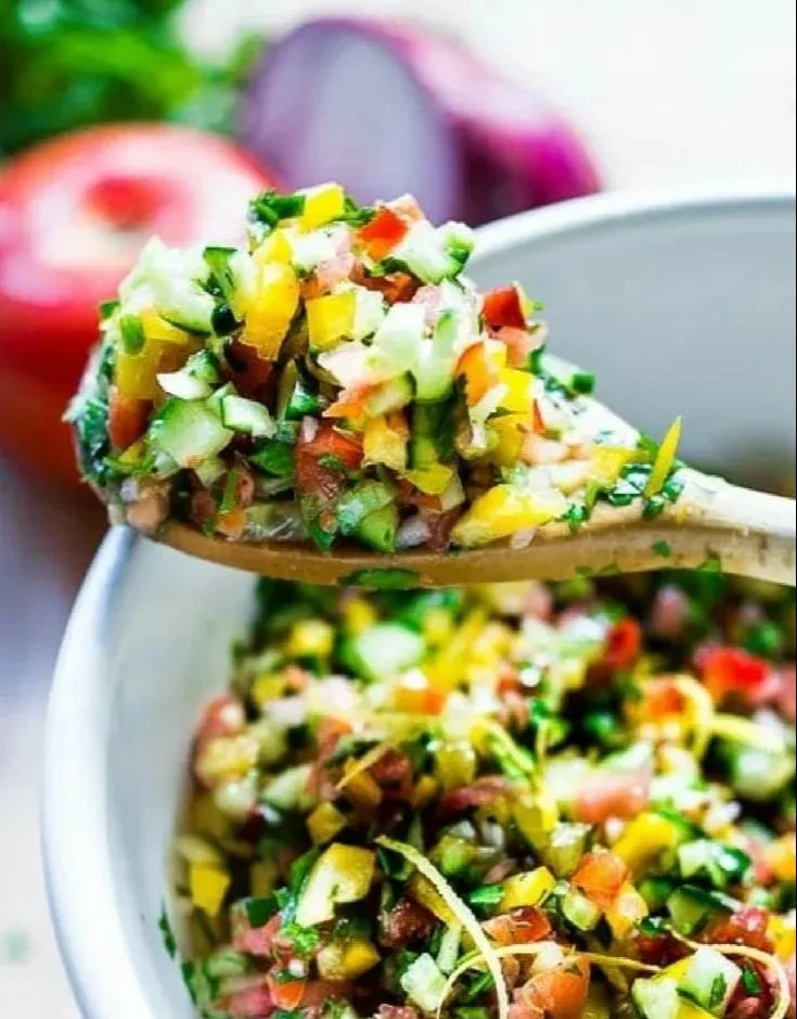 Simple Healthy Israeli Salad