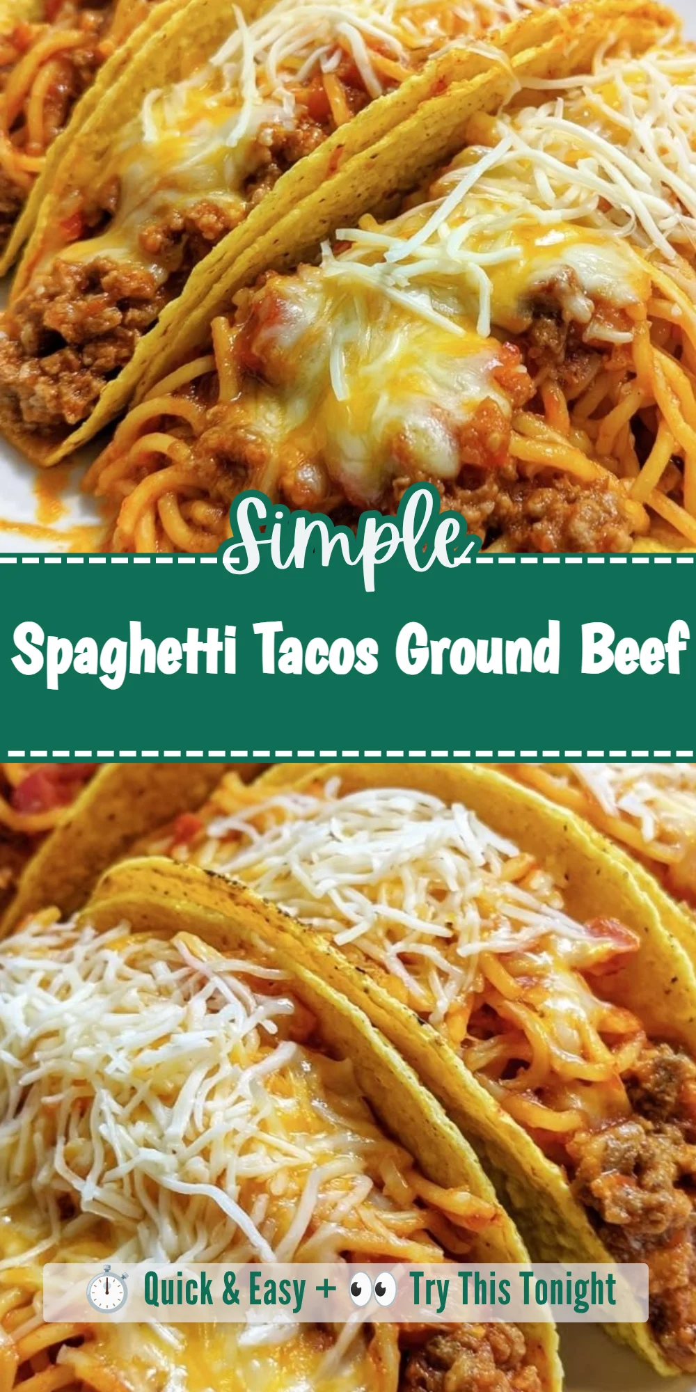 Spaghetti Tacos Ground Beef