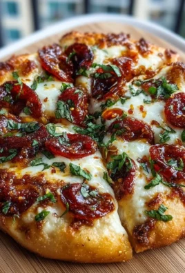 Spicy hot honey pizza topped with pepperoni and drizzled honey