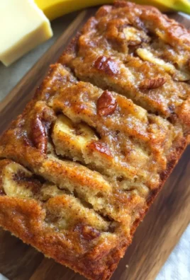 Deliciously moist banana bread loaf fresh out of the oven