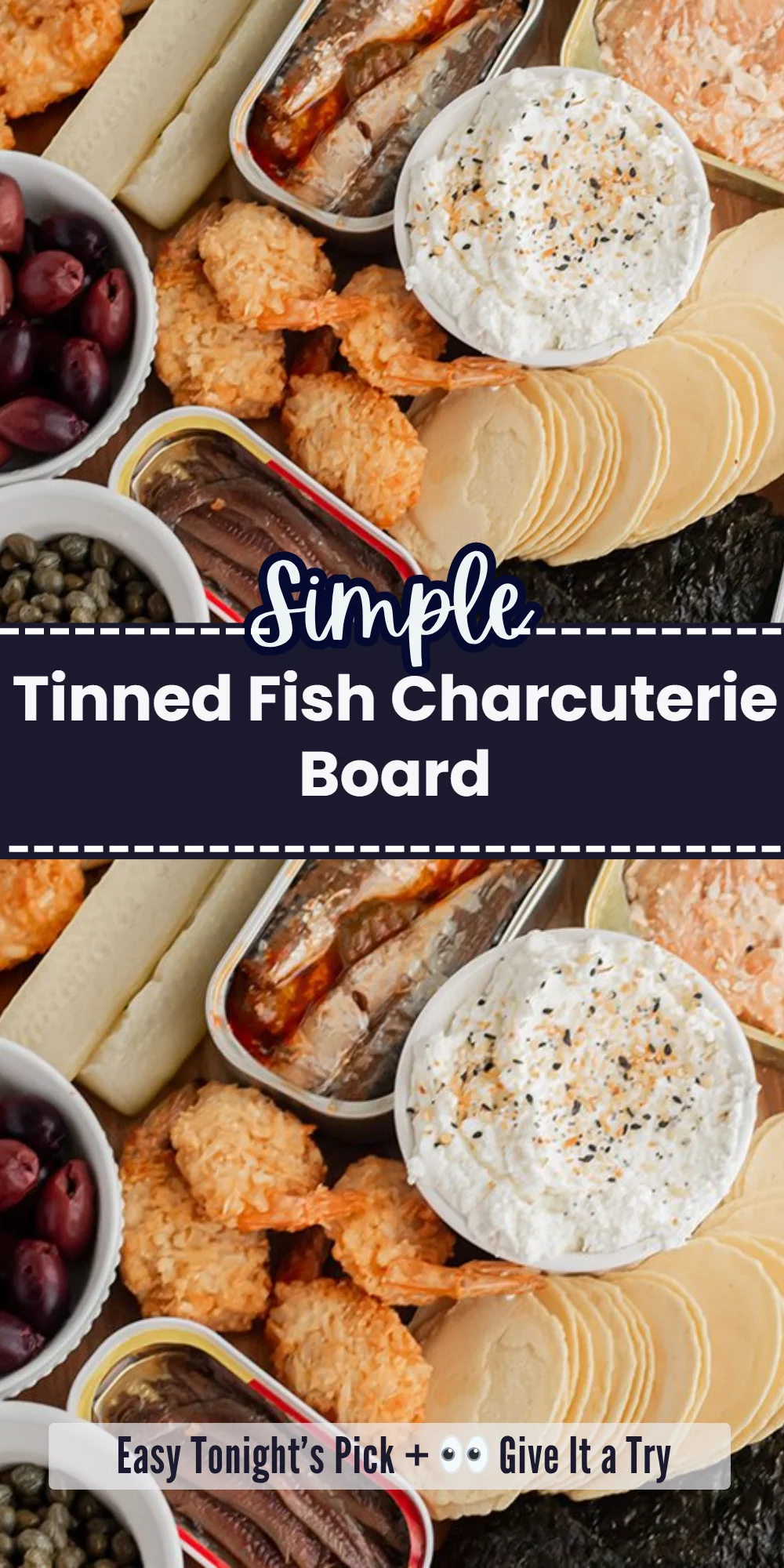 Tinned Fish Charcuterie Board