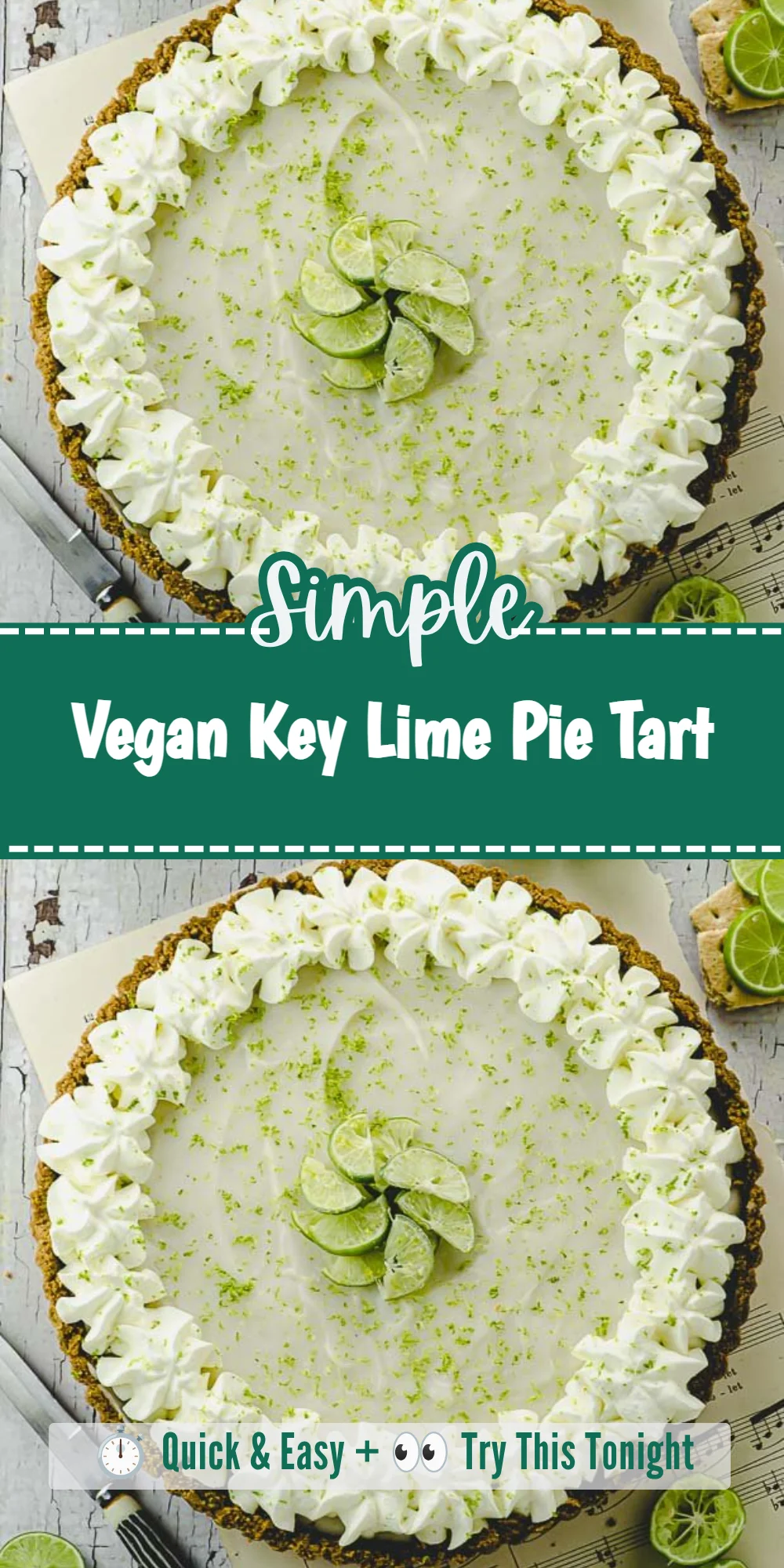 Vegan Key Lime Pie Tart