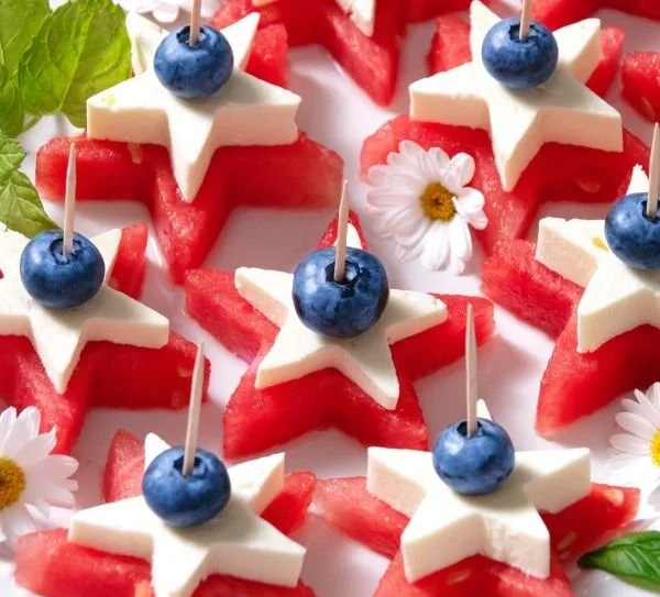 Watermelon Feta Skewers