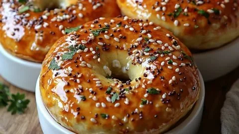 3 Ingredient Cottage Cheese Protein Bagels