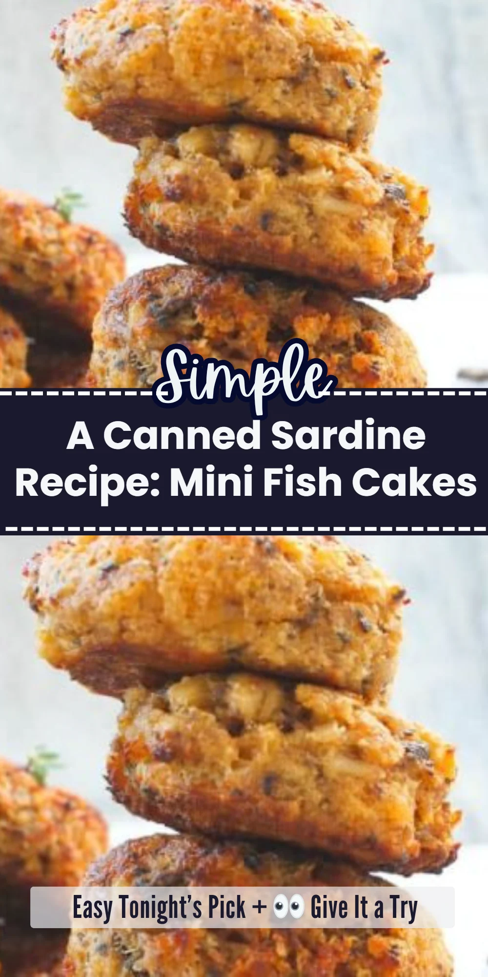 A Canned Sardine Recipe: Mini Fish Cakes