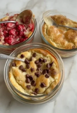 Baked protein pancake bowls topped with fruits and nuts