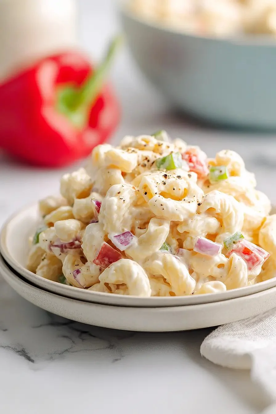 Best Creamy Macaroni Salad - FlirtyFood