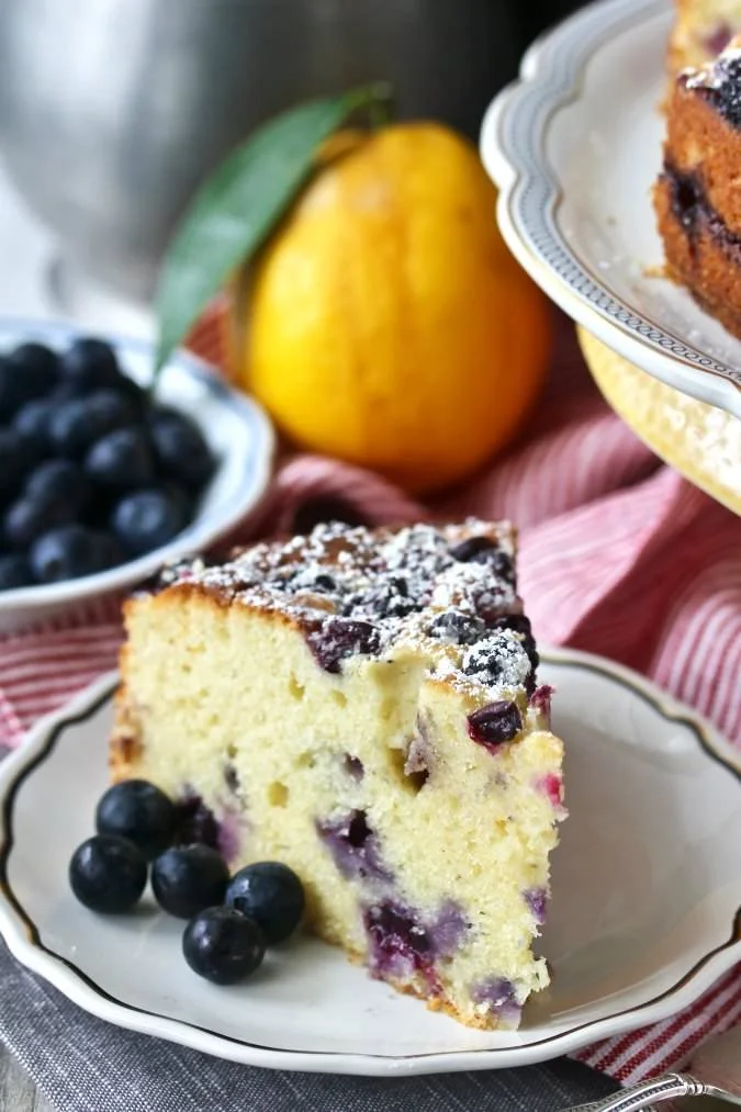 Blueberry Lemon Ricotta Tea Cake