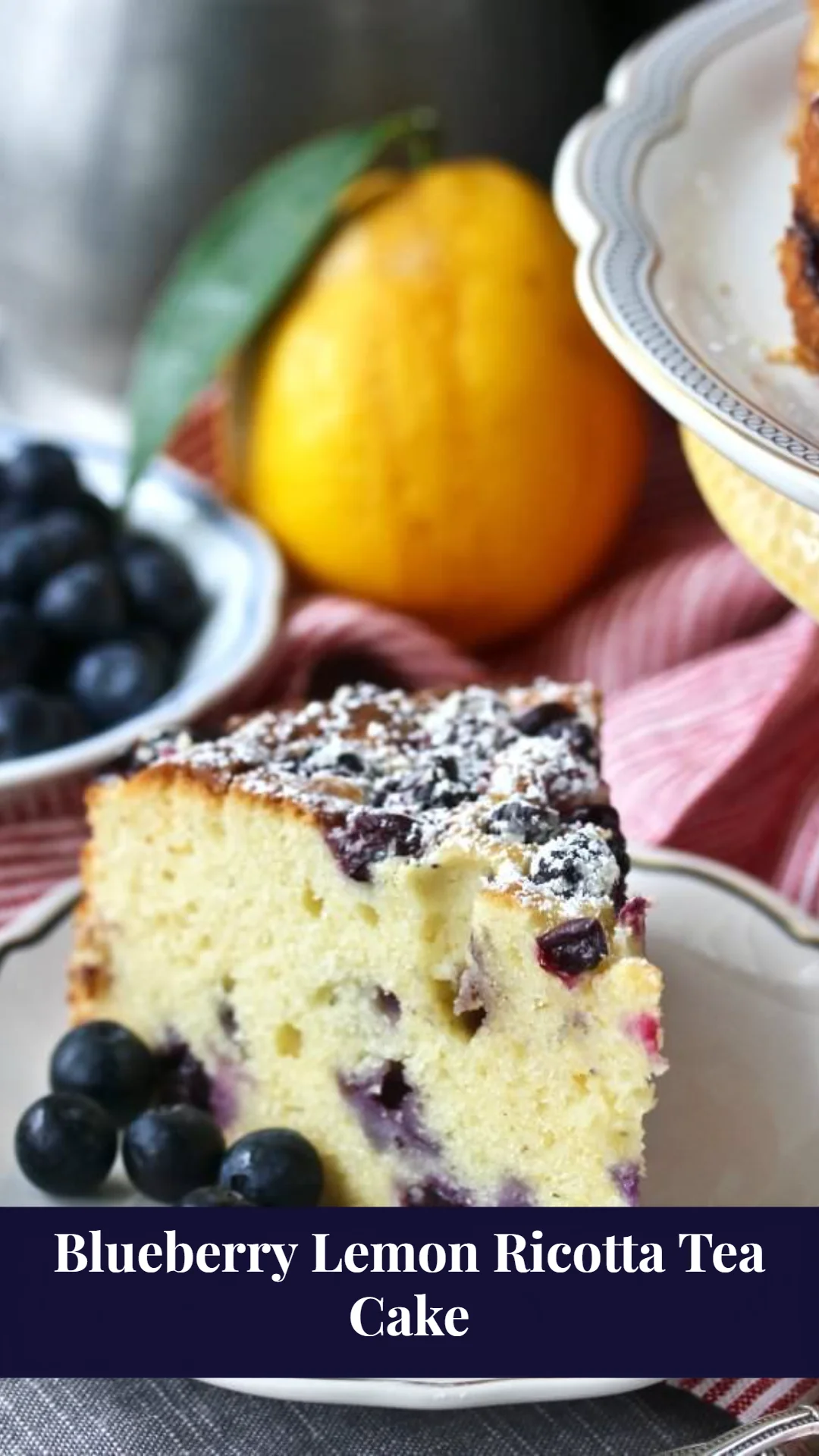 Blueberry Lemon Ricotta Tea Cake