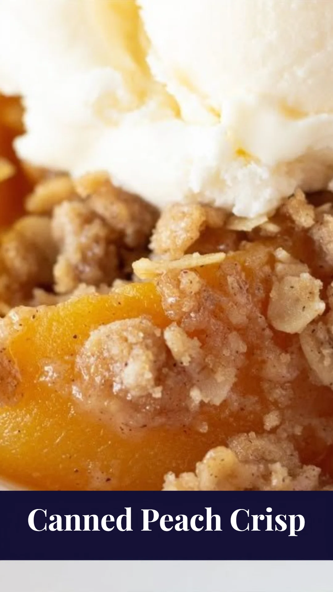 Canned Peach Crisp