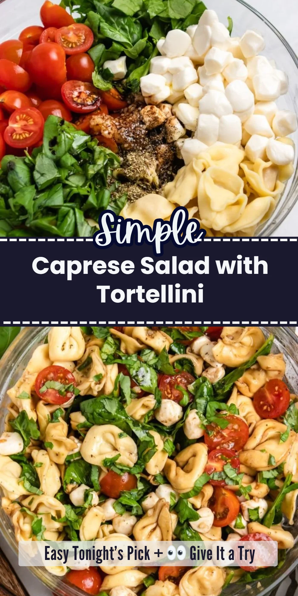 Caprese Salad with Tortellini