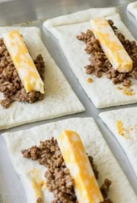 Delicious cheesy taco sticks ready to be served as a tasty snack