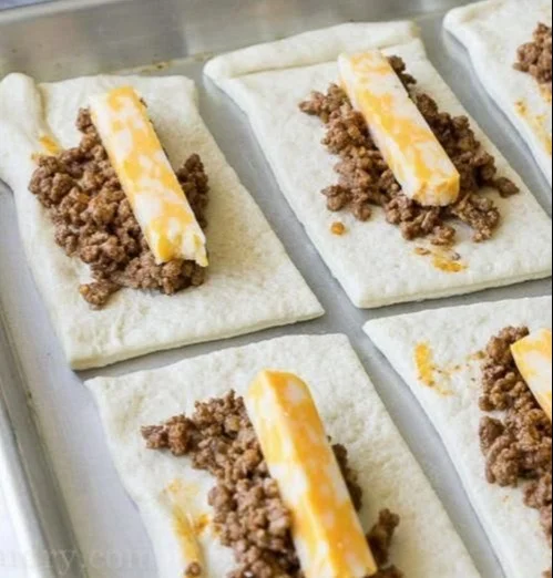 Delicious cheesy taco sticks ready to be served as a tasty snack