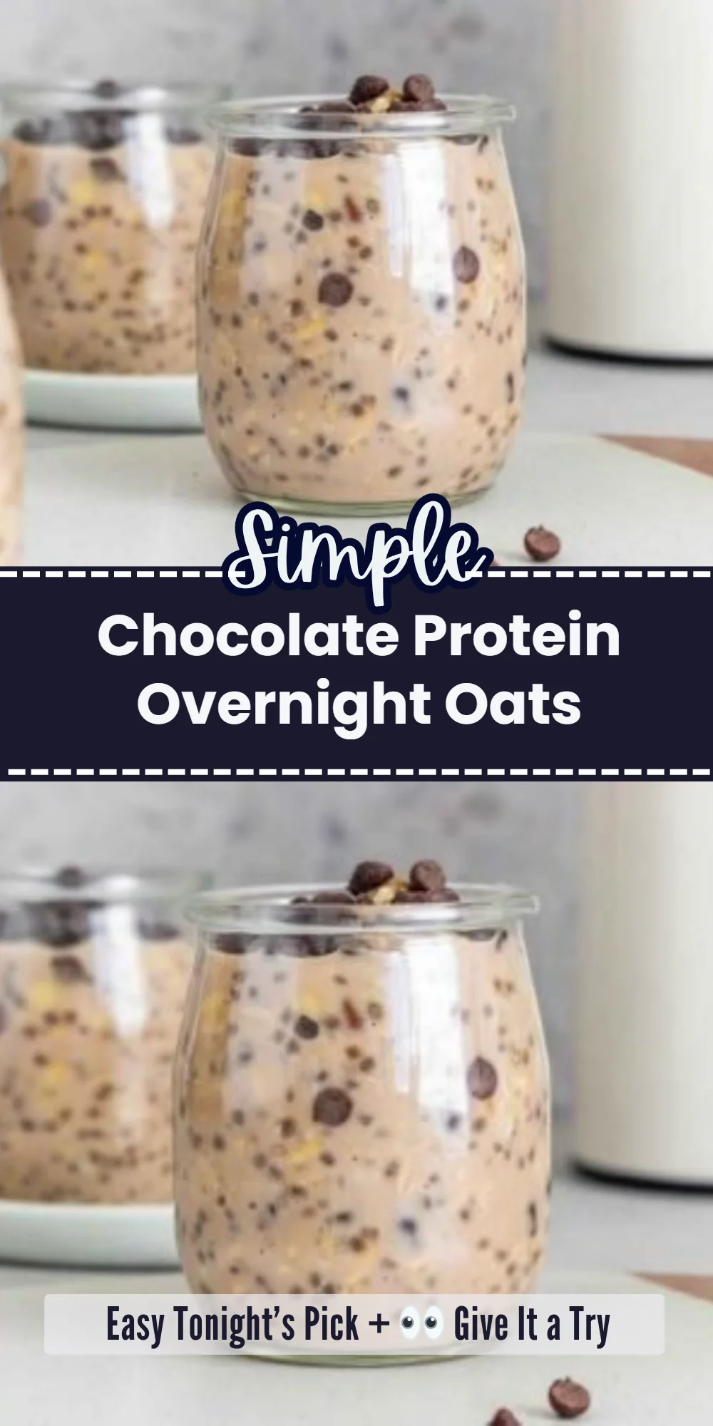 Chocolate Protein Overnight Oats