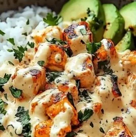 Coconut Chicken Rice Bowl with fresh ingredients and tropical flavors