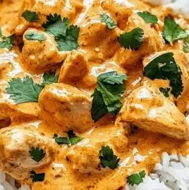 Delicious Coconut Chicken Rice Bowl served with creamy sauce and fresh ingredients