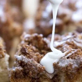Delicious homemade coffee cake with a rich crumb and texture, perfect for breakfast.