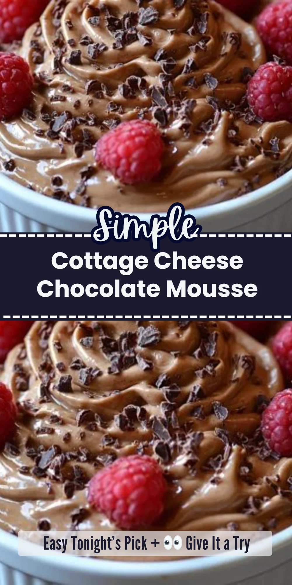 Cottage Cheese Chocolate Mousse