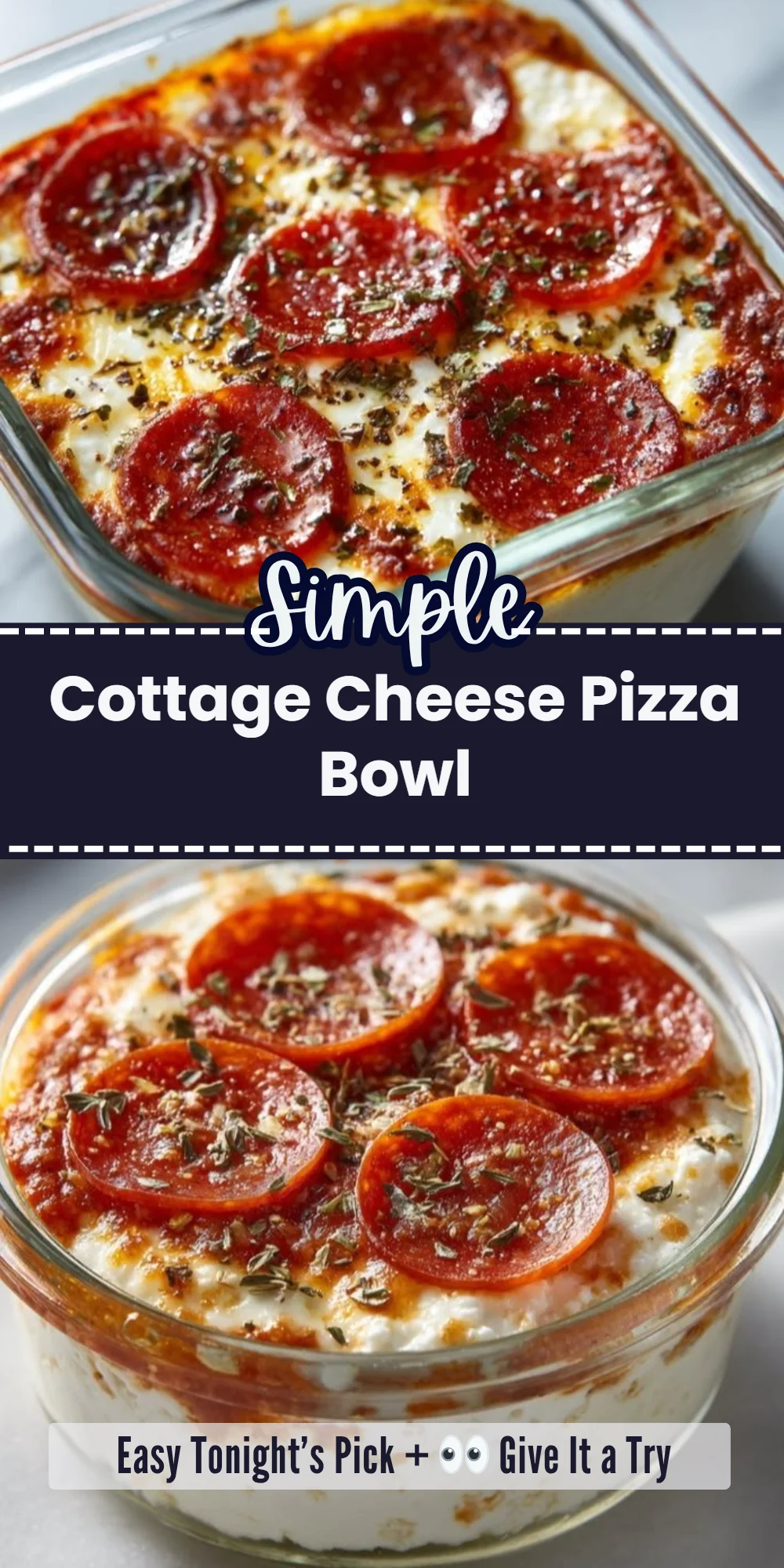 Cottage Cheese Pizza Bowl