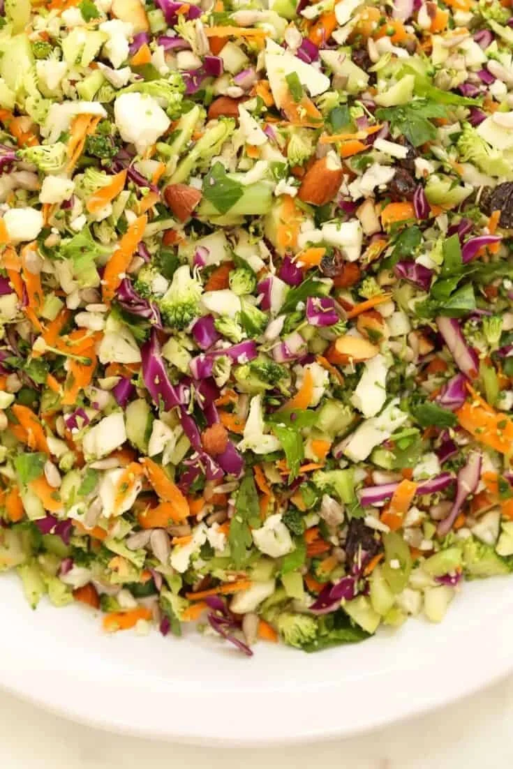 Crunchy Detox Salad with fresh veggies for a healthy meal option