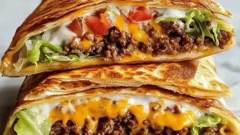 Delicious keto crunchwraps prepared with fresh ingredients for a guilt-free meal