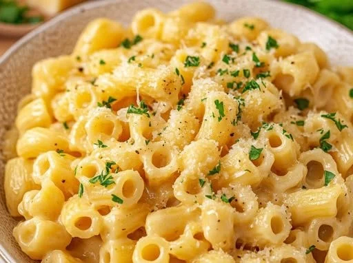 Close-up of Ditalini Pasta in a bowl, ready for cooking or serving