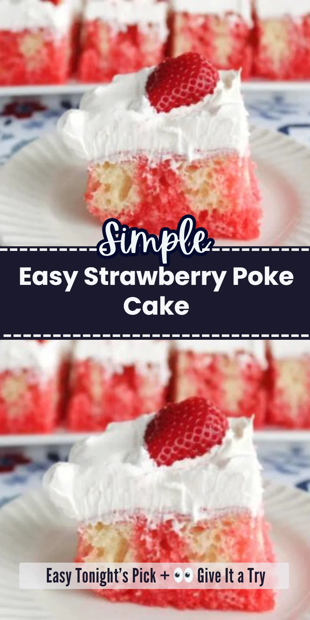 Easy Strawberry Poke Cake