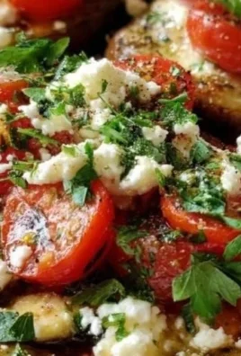 Delicious Greek Style Roasted Eggplant with herbs and spices