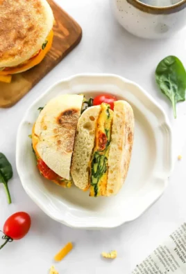 Healthy breakfast sandwich recipe made ahead for busy mornings.