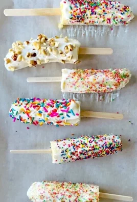 Healthy frozen banana pops made with natural ingredients