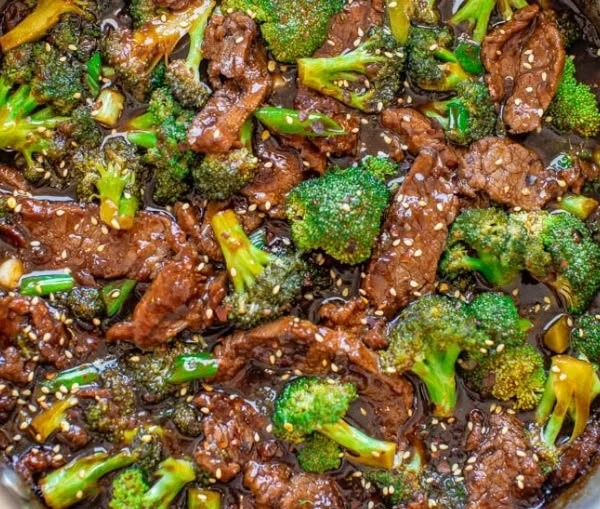 Homemade beef and broccoli stir-fry with tender beef and vibrant broccoli