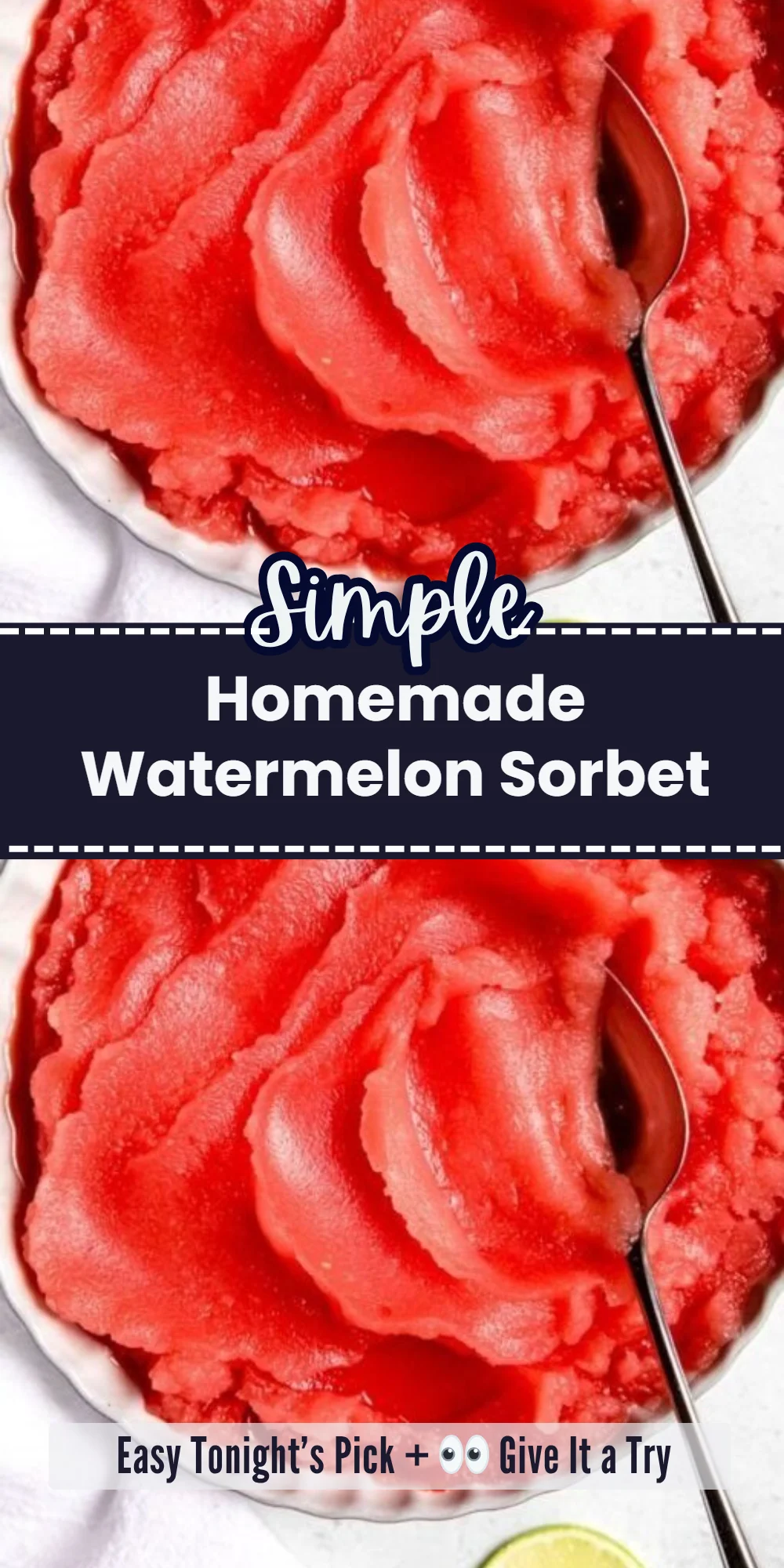Homemade Watermelon Sorbet