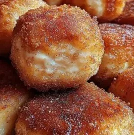 Indulgent cinnamon sugar biscuit bites served on a plate