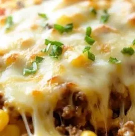 Delicious Keto Taco Casserole loaded with cheese and meat, perfect for a low-carb diet.