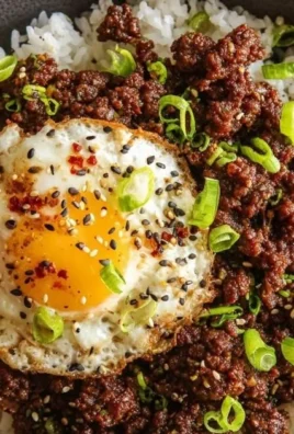 Delicious Korean Ground Beef Bowl with fresh vegetables and rice