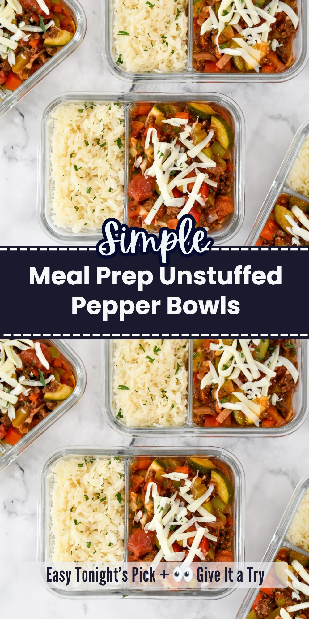 Meal Prep Unstuffed Pepper Bowls
