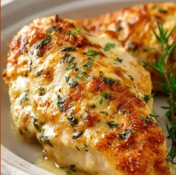 Juicy melt in your mouth chicken served with sides