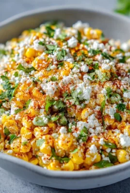 Bowl of Mexican Street Corn Salad (Elote) with vibrant ingredients